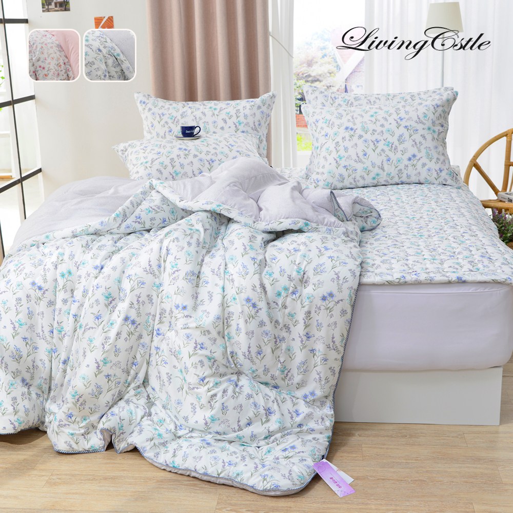 국산 사계절 리빙캐슬 콜라겐모달 샤르망 차렵이불+패드 세트 98,800원