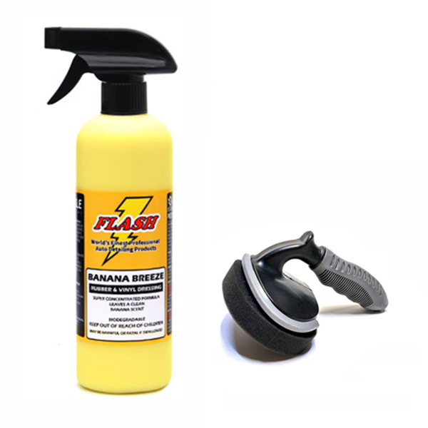 플래시 왁스 바나나브리즈 타이어 광택제 + 손잡이 스펀지 세트 18,750원