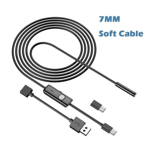 내시경 카메라 스마트폰 연결 산업용 Ip67 방수 55mm 7mm 3 In1 안드로이드 폰 Pc Usb 6leds 조정 가능 18,150원