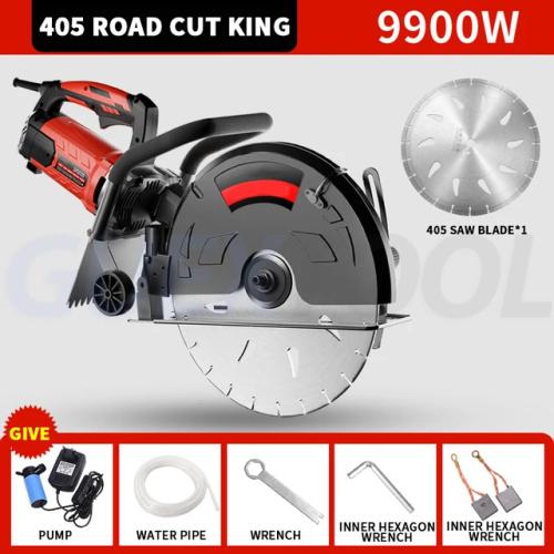 콘크리트 벽체 절단기 컷팅기 원형톱 시멘트 도로 바닥 습식 핸드헬드 다각도 원형 먼지 없는 콘크리트 돌 벽 슬로팅 16 인치 16인치 개조기 휴대용 석로 421,410원