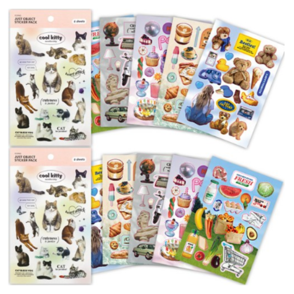 아이코닉 다꾸 데코 저스트 오브젝트 스티커팩 6종 + 6종 세트 125,730원