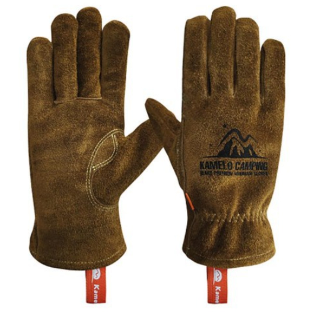 카멜로 가죽 캠핑장갑 화로대 불멍장갑 아웃도어 스포츠 화로 아웃도어 베어스(Bears), 브라운, 1개 21,100원