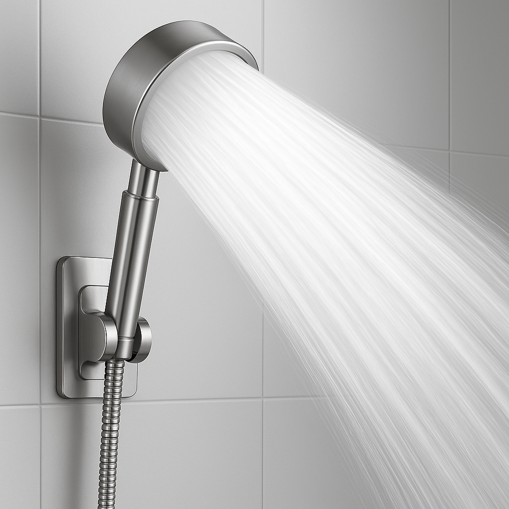 루움 강력수압 스테인리스 고압 샤워기 헤드, 실버, 1개 13,000원