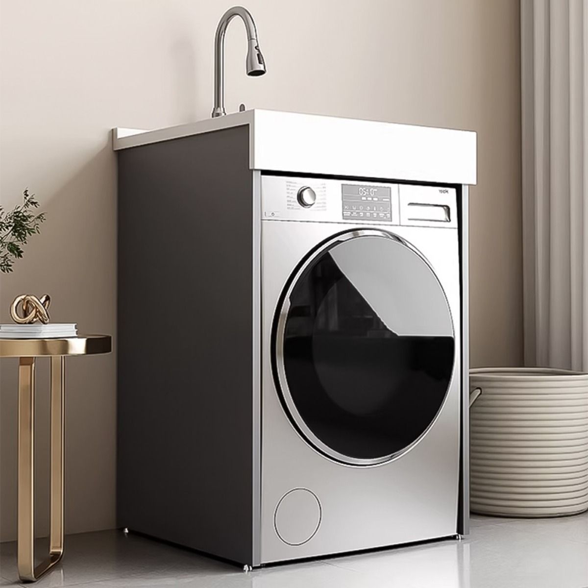 우브로 세탁기선반 빨래판 세면대 씽크 세탁기 건조기 다용도실 철재 선반 받침대 간이 수납 장 309,000원