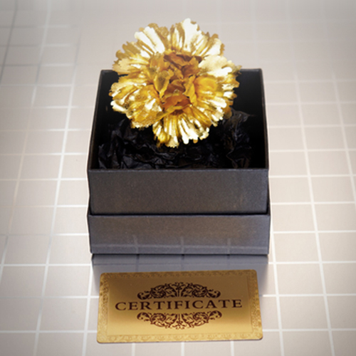 [아울렛뱅크] 5월 어버이날 스승의날 선물 24K 도금 골드 카네이션 브로치 고급선물 보증카드포함 18,050원