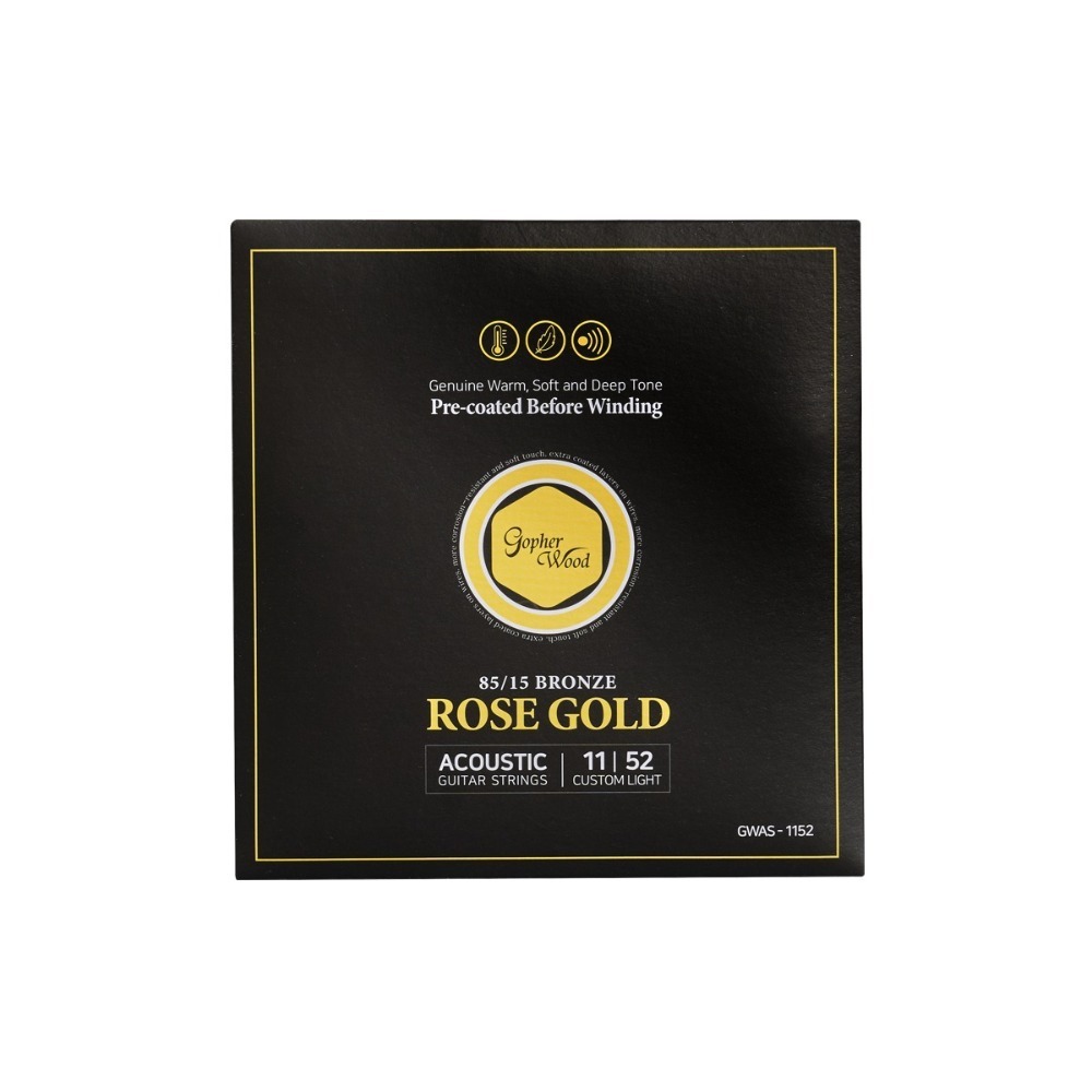 고퍼우드 어쿠스틱 포크 통기타 스트링 줄 코팅현 RoseGold 011-052 9,000원