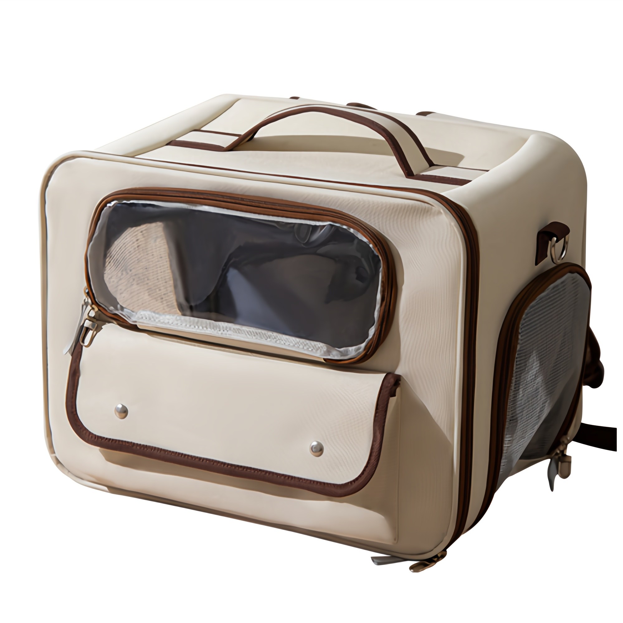 eyimtech 반려동물 백팩 고양이 이동장 강아지 이동가방 접이식 반려동물백팩 투명창 삼면통풍 이동가방+이너쿠션 23,800원