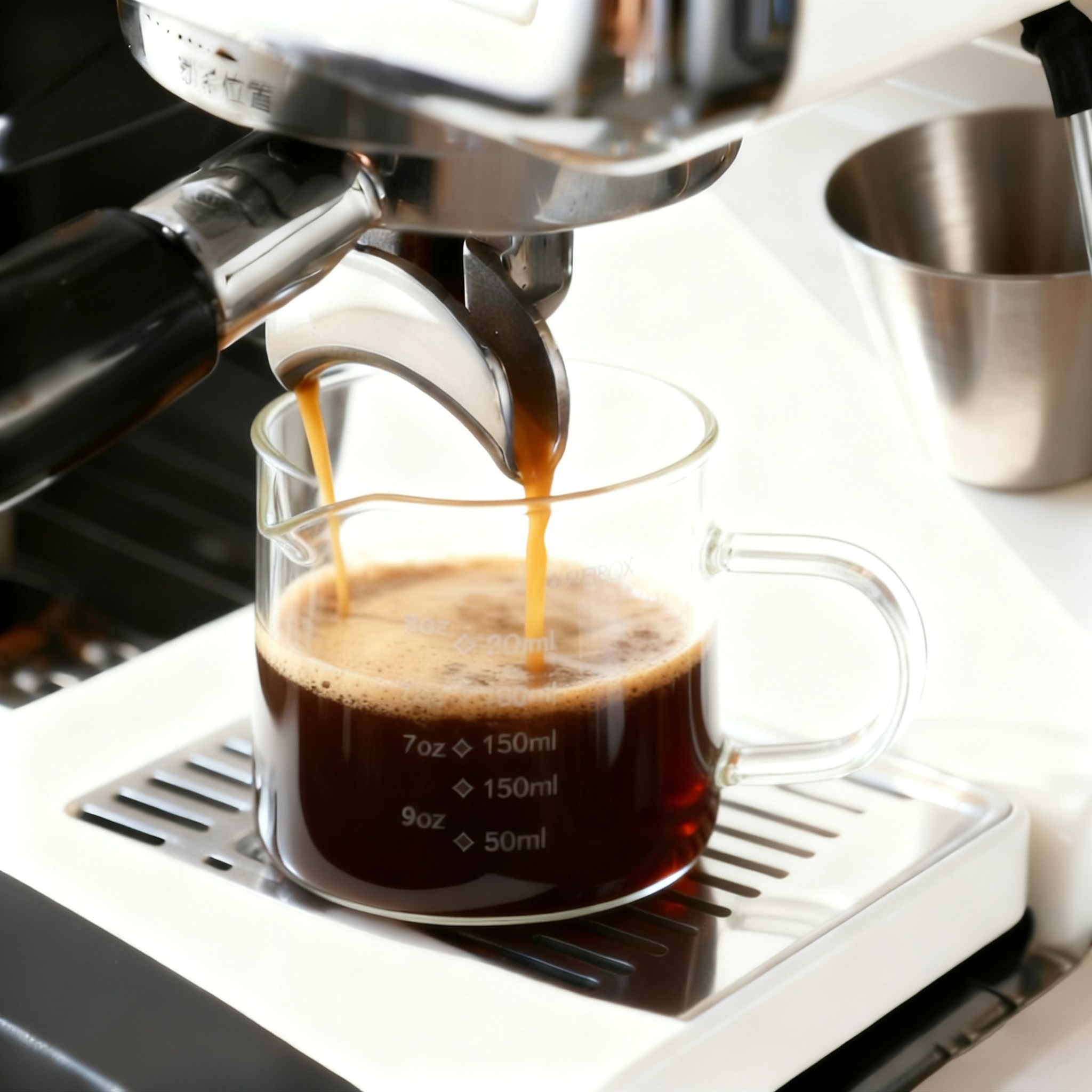 FATTYS 우드 내열유리 에스프레소 샷잔, 1개, 250ml유리 손잡이 9,900원