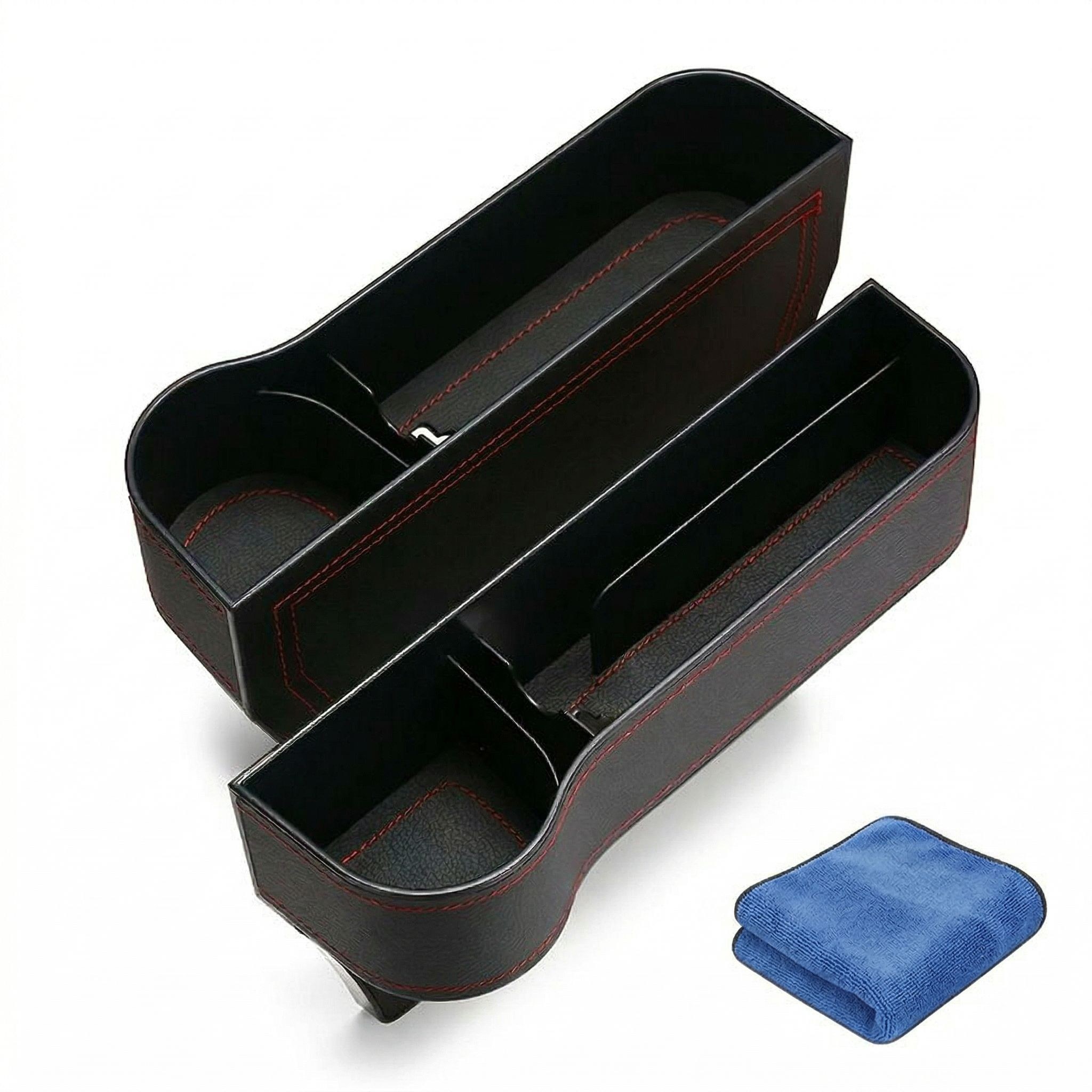 차량용 틈새 수납 운전석+보조석세트 사이드포켓 가죽, 블랙, 2개 5,900원