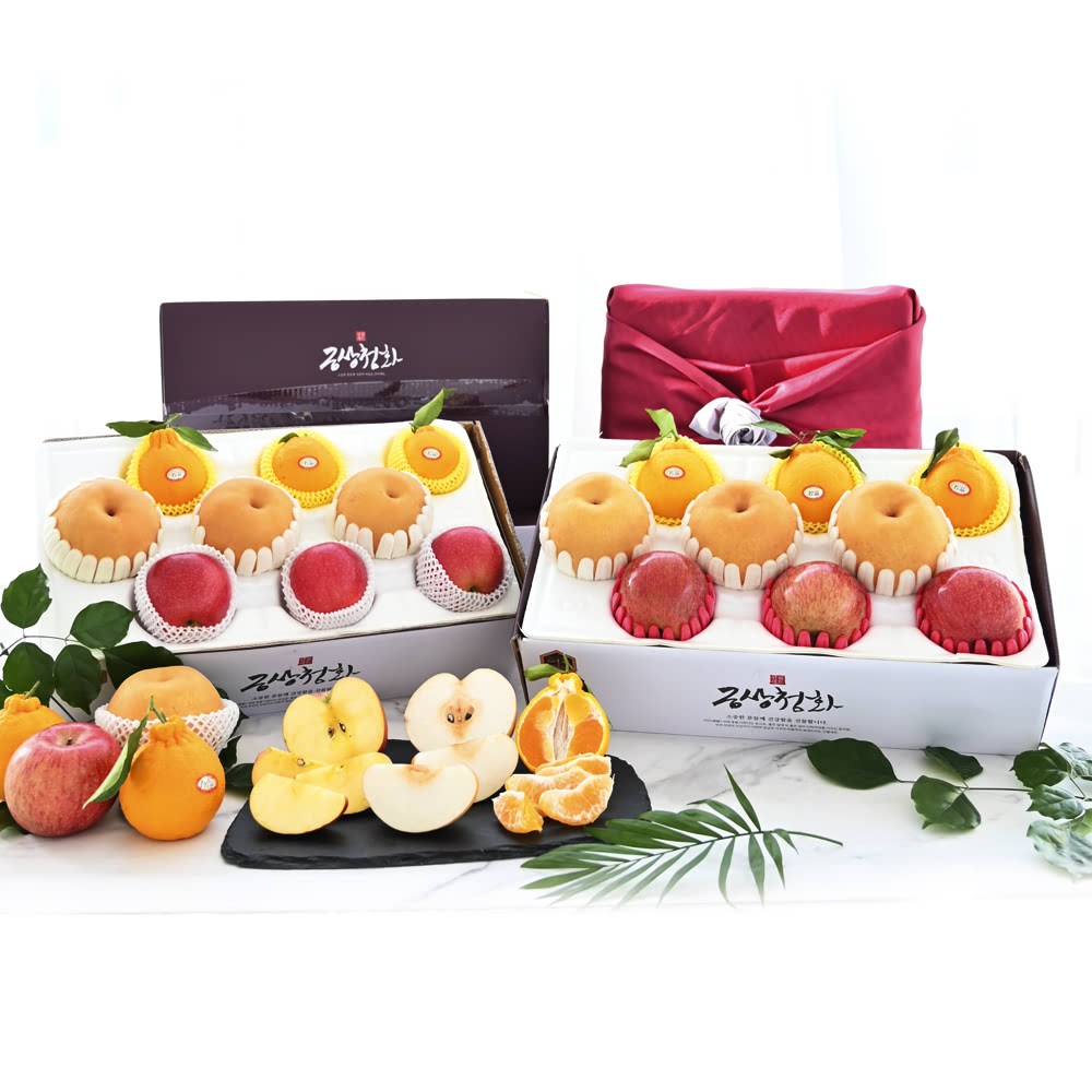 [우체국쇼핑][금상첨화] 배 사과 한라봉 3+3+3 혼합과일 선물세트 알뜰형3kg/고급형4kg 43,000원