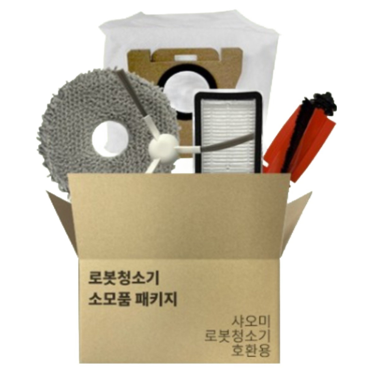 샤오미 미지아 스마트 올인원 로봇청소기 호환 소모품 세트 물걸레 먼지봉투 필터 메인브러시 사이드브러시 걸레패드 드리미 22,600원