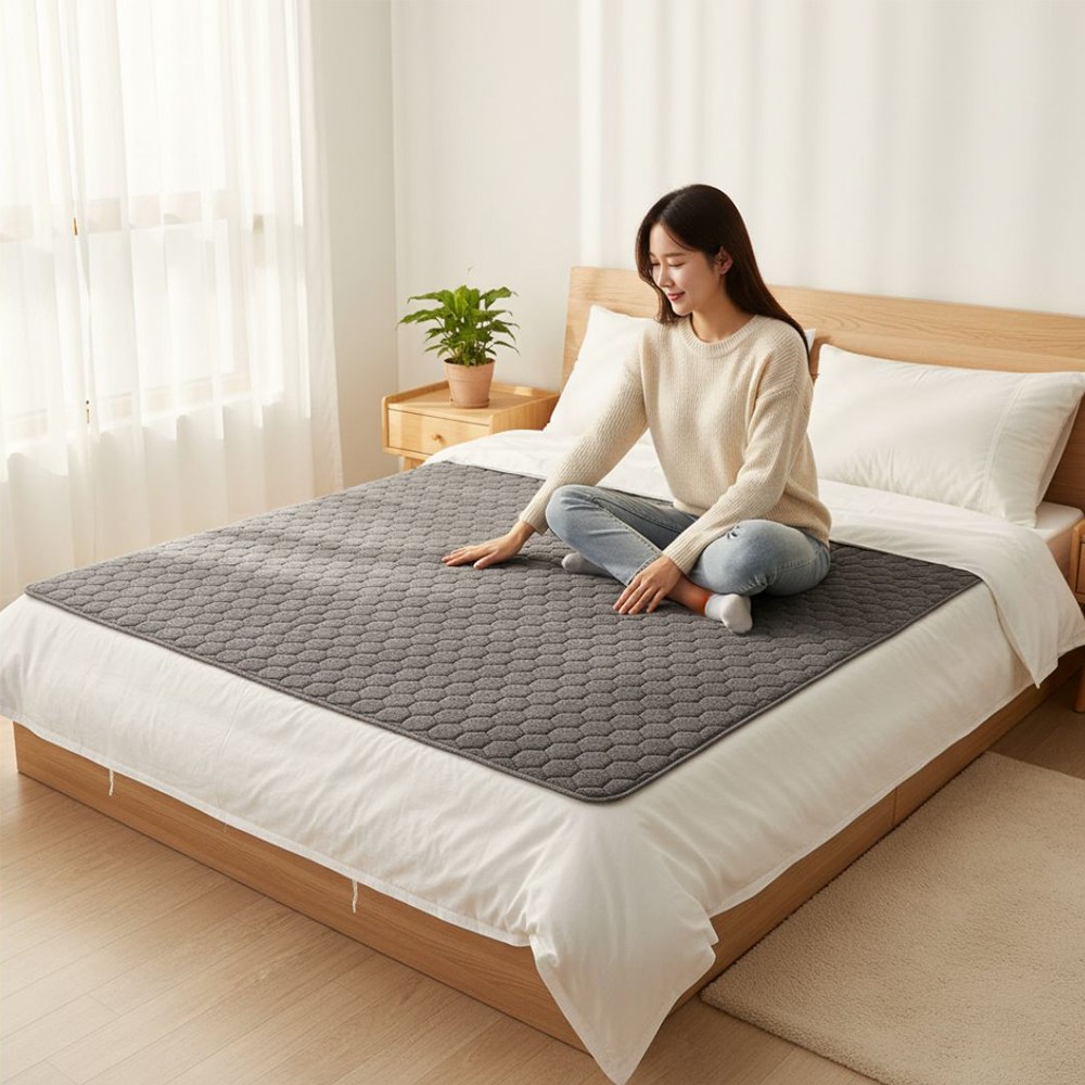 [워셔블 세탁가능] 3H 한일온열기 극세사 그래핀 블랙 전기요 카본매트 탄소매트 전기장판 온열 캠핑 차박 전자파안심 미니 전기방석 병원용매트소파 전기매트, 180x195, 연블랙 169,000원