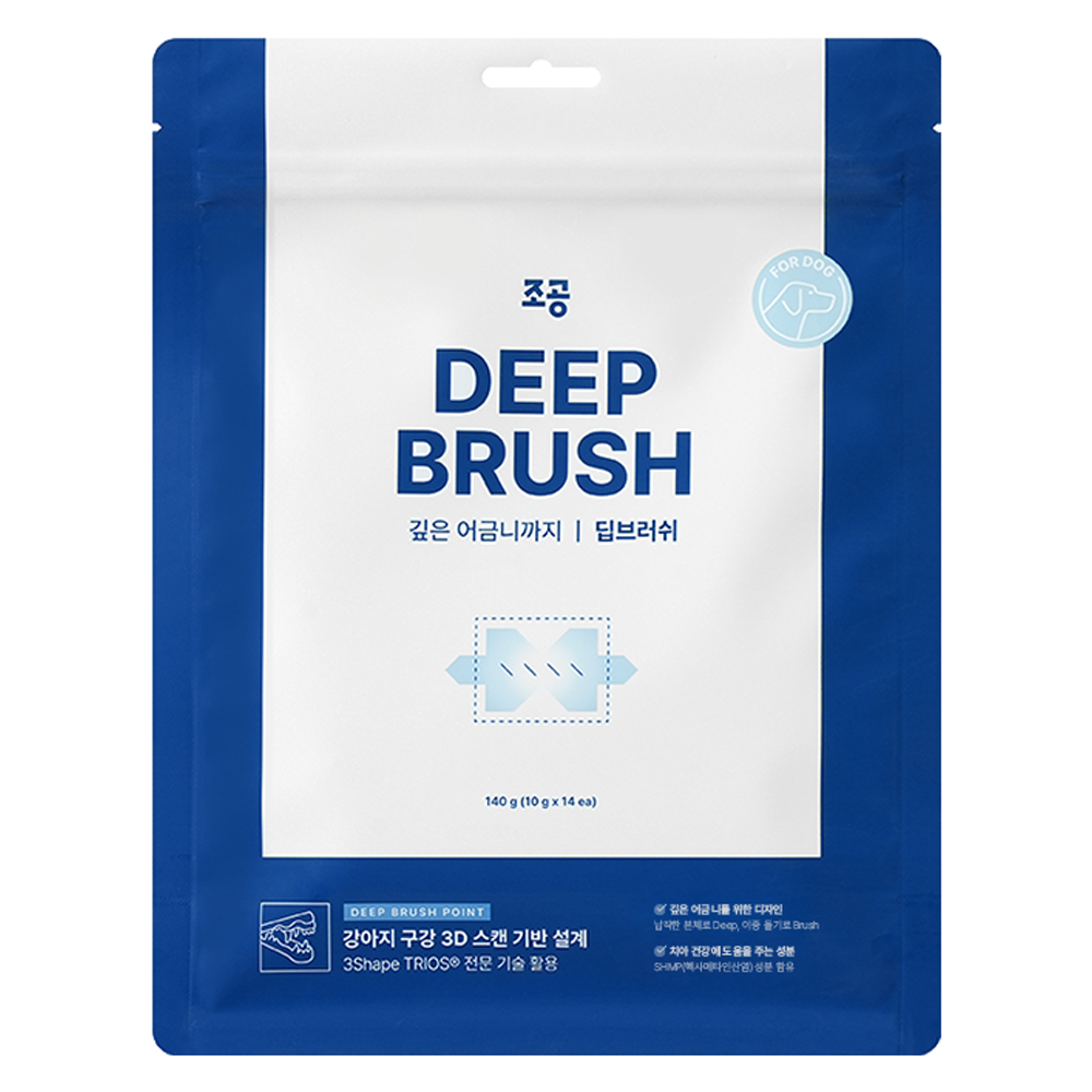 조공 딥브러쉬 덴탈껌 강아지 전용, 산양유, 140g, 1개 12,650원