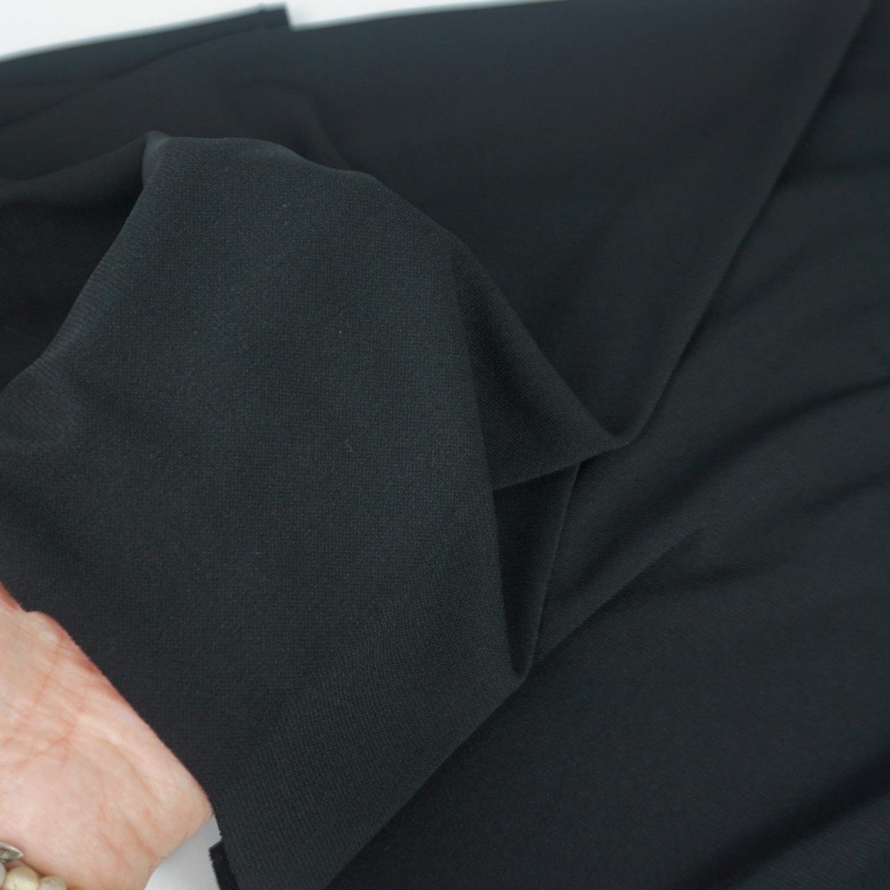 원단대장 폴리에스테르100% 저지 원단 무지 스판 검정색 매끄러운천 의류원단, 단일색상 6,200원