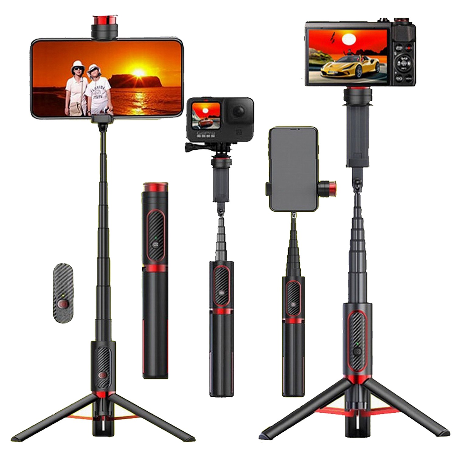 스마트 카메라 삼각대 SK900 1위 셀카봉 캠코더 액션캠 삼각대 무선 블루투스 리모컨 홀더 휴대폰 핸드폰 스마트폰 삼각대 거치대 애플 아이폰 삼성 갤럭시 스마트폰 카메라삼각대, 1개 38,000원