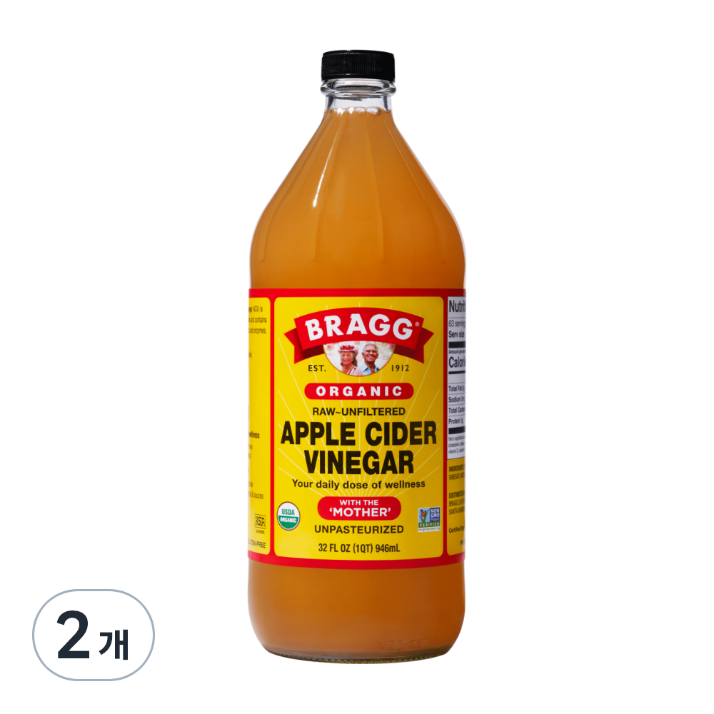 브래그 애플사이다비네거 음용식초, 946ml, 2개 25,900원