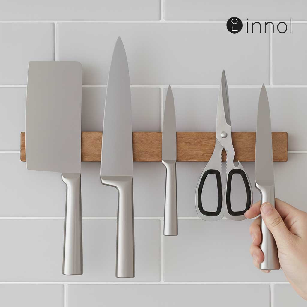 이놀 쉐프마스터 아카시아 원목 자석 칼걸이 칼꽂이 칼블럭 15,660원