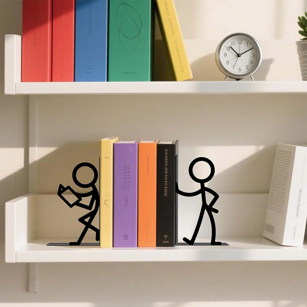 루베이 다용도 캐릭터 T자 책꽂이 파일 책정리 방수 녹방지 커피숍/서점/도서관, 블랙 A 14,900원