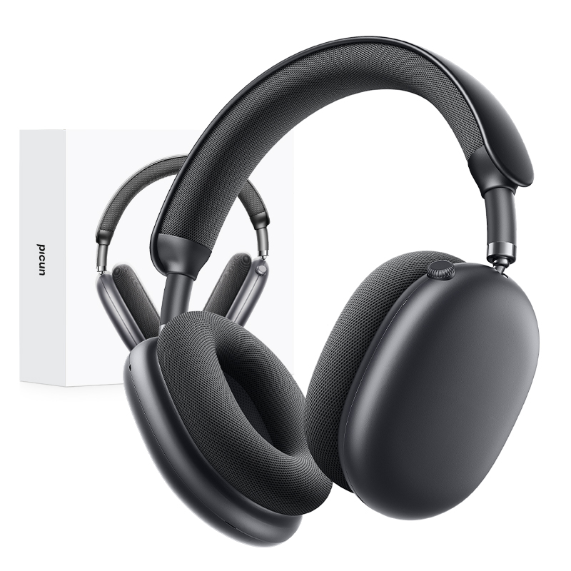 Picun 노이즈 캔슬링 공간 오디오 유무선 겸용 블루투스 헤드셋 F8pro, 다크그레이 109,000원