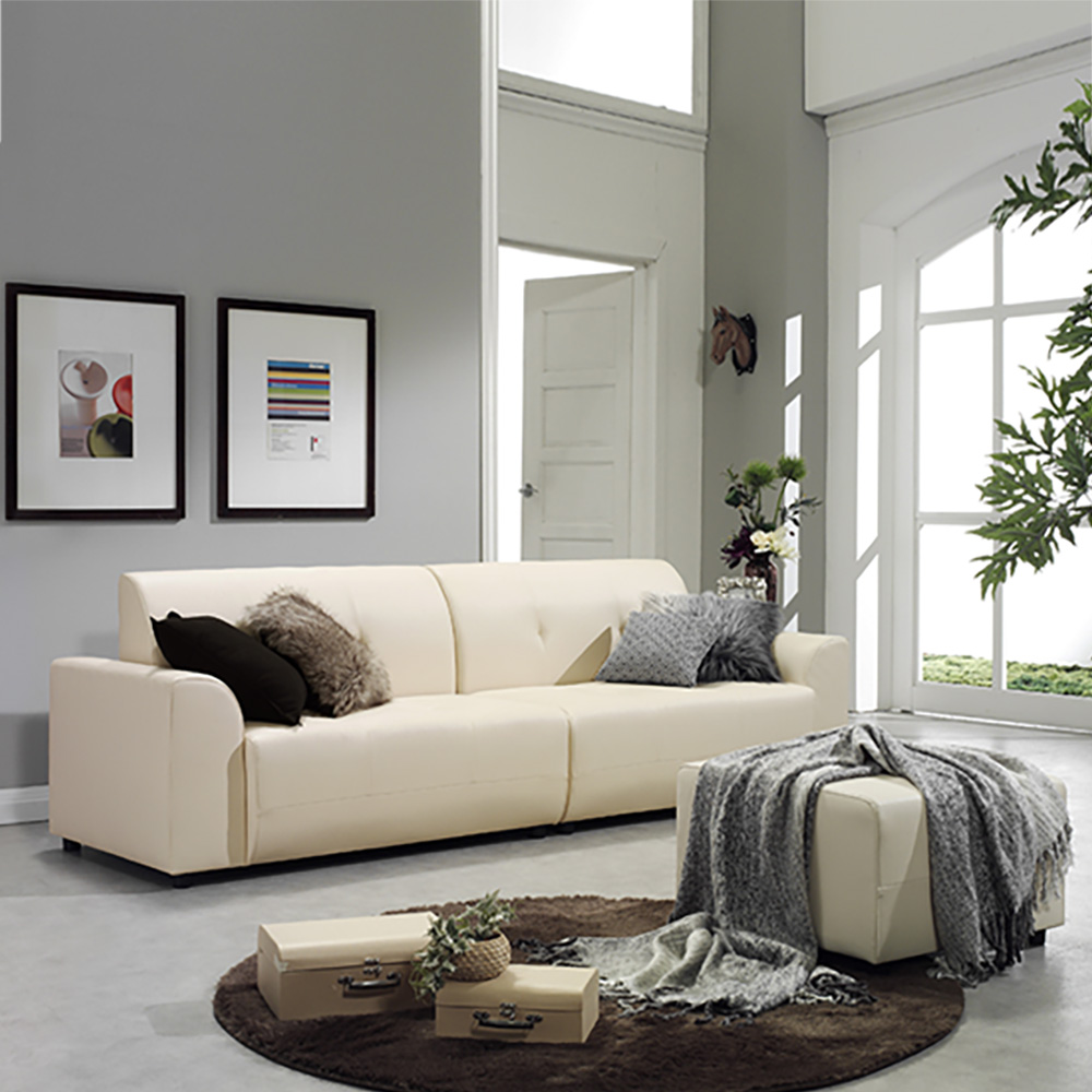 동서가구 디원 4인 가죽소파 스툴세트 DF910400 258,000원