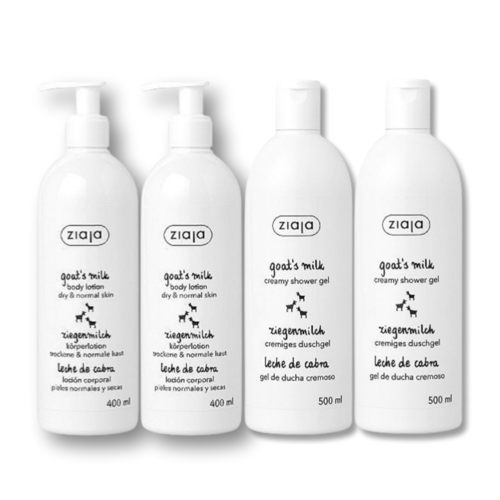 [최신통관] 지아자 산양유 바디로션&워시 세트 (로션 2통+워시 2통), 1개, 400ml 92,000원