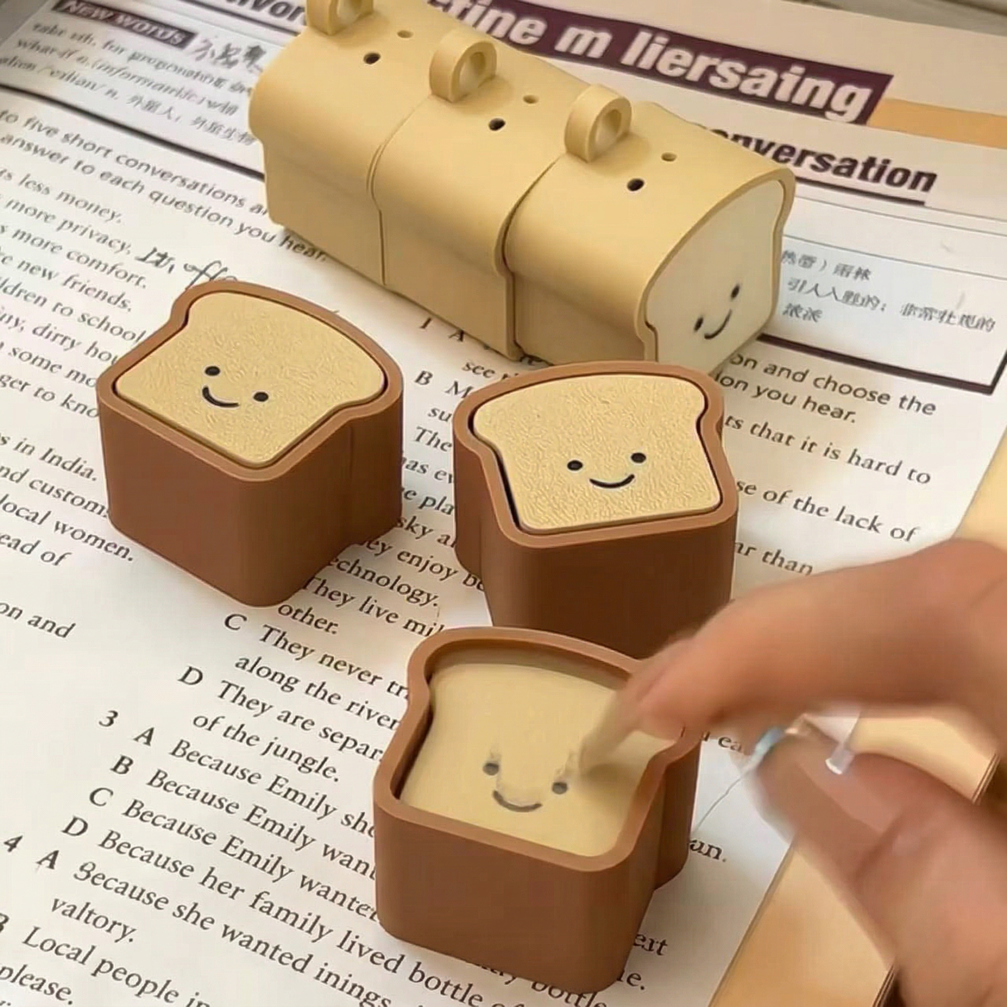 엘로어트 브레드 귀여운 키캡 키보드 클리커 클릭커 딸깍이 키링 열쇠고리, 1개, 옐로우 9,900원