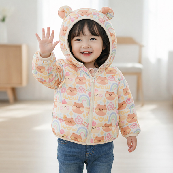 몽실이 베이비 베어 귀달이 경량패딩 아동 어린이 여아 남아 겨울 점퍼 아우터 18,900원