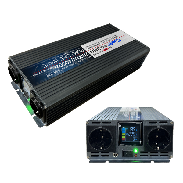 KDsafe 컬러LCD 인버터 2000W 12V 한국형 순수정현파 220V 10.3V-17V 214,000원