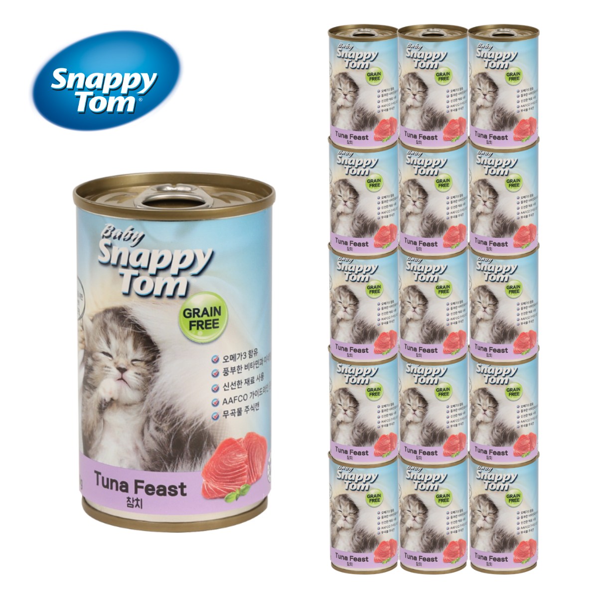 스내피톰 생후 3개월 이후 고양이 베이비 피스트 파테 주식캔 15p 23,000원