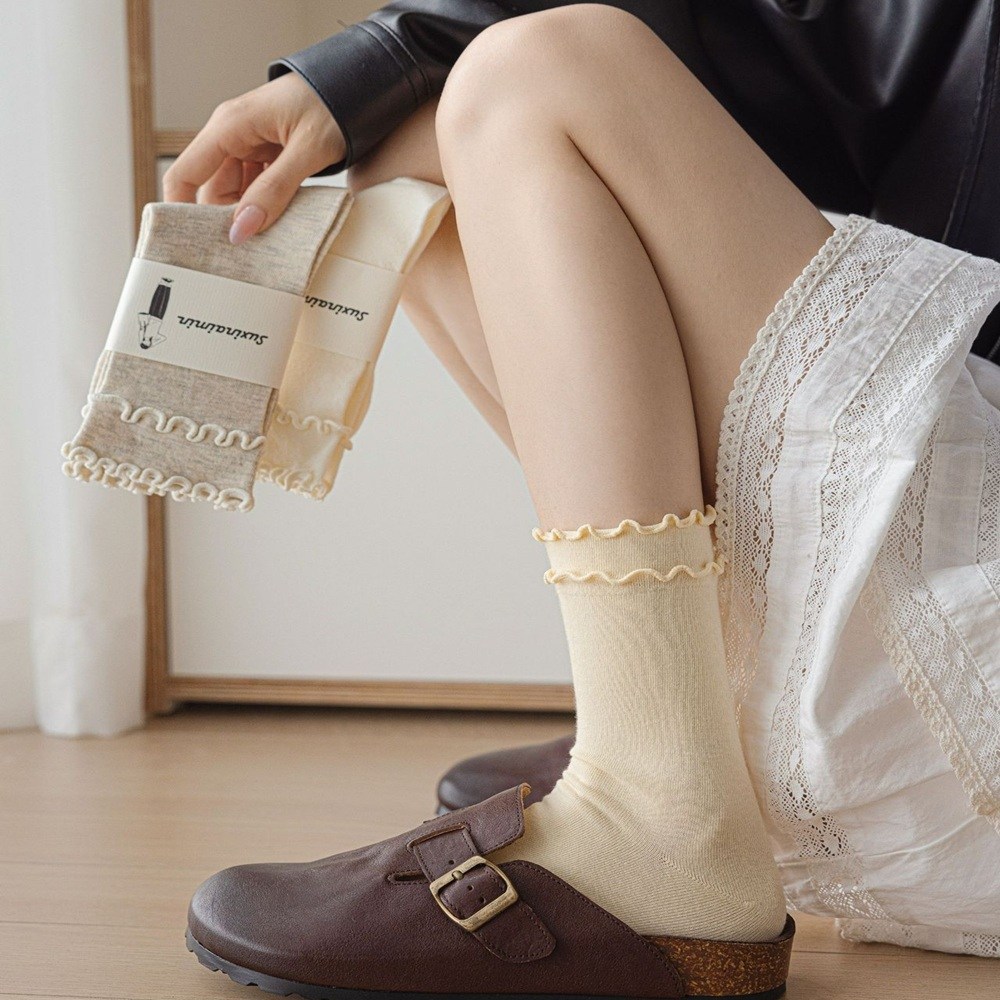 샤인 프릴 여성 레이스 양말 데일리 6 color Set (선물 박스 포장) 26,000원