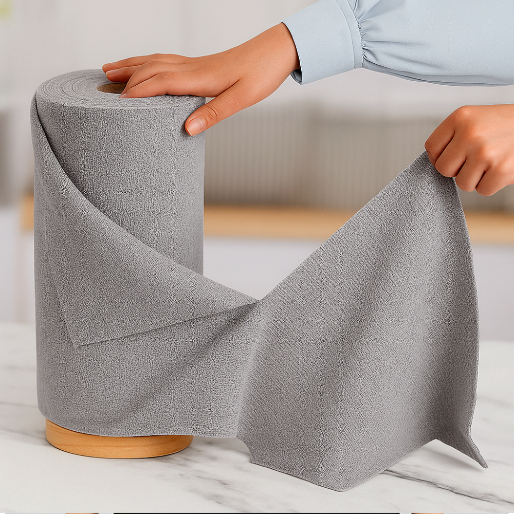 라라마을 물기 기름때 싹 극세사 빨아쓰는 행주 롤타올 (1+1), 2개 17,000원