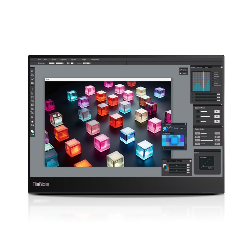 레노버 ThinkVision M14t Gen2 14인치 휴대용 터치 포터블 모니터, M14t Gen2, 35cm 359,000원