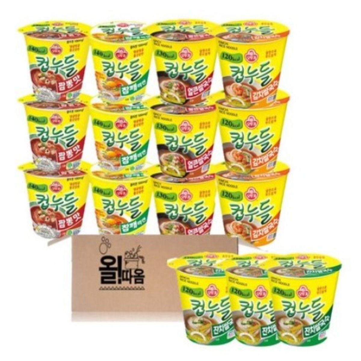 컵누들 5종 15입세트 B세트 (잔치쌀국수3+얼큰쌀국수3+김치쌀국수3+짬뽕맛3+참깨라면3) 23,980원