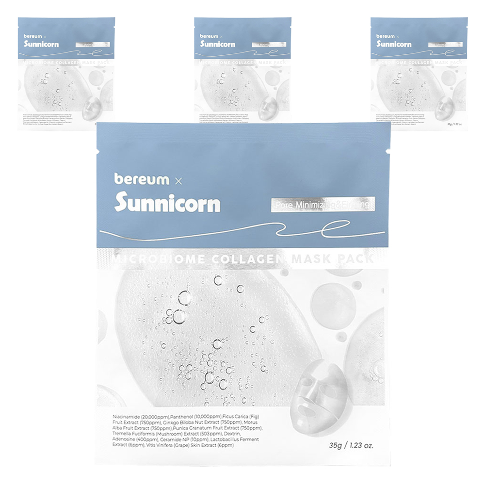 써니콘 마이크로바이옴 콜라겐 마스크팩, 1개, 4개입 20,890원