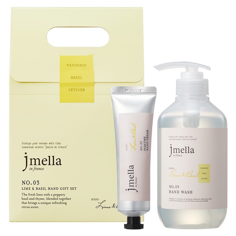 제이멜라 인 프랑스 라임 앤 바질 핸드워시 500ml + 핸드크림 80ml 선물세트, 1세트 13,800원
