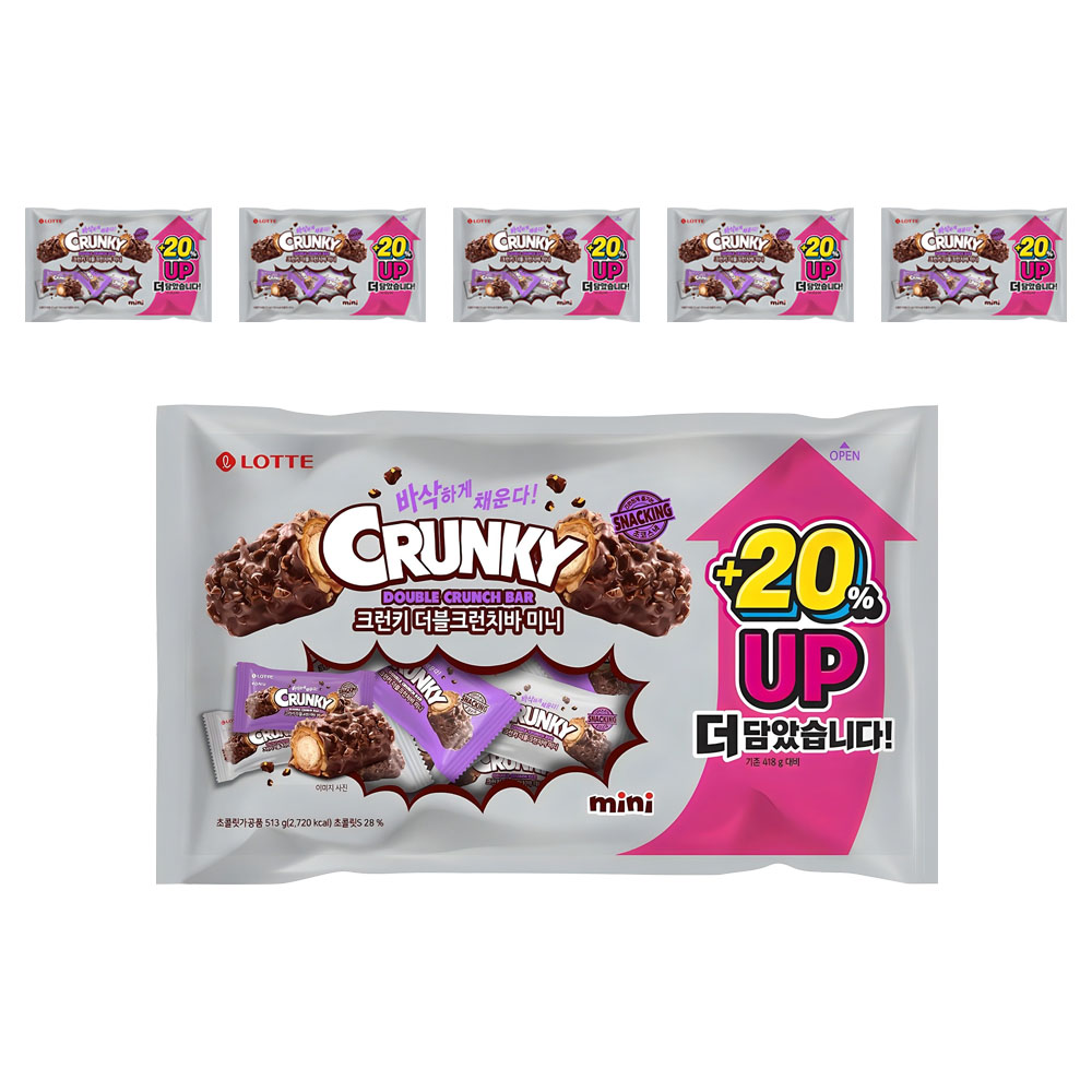 롯데웰푸드 크런키 더블크런치바 미니 59,400원
