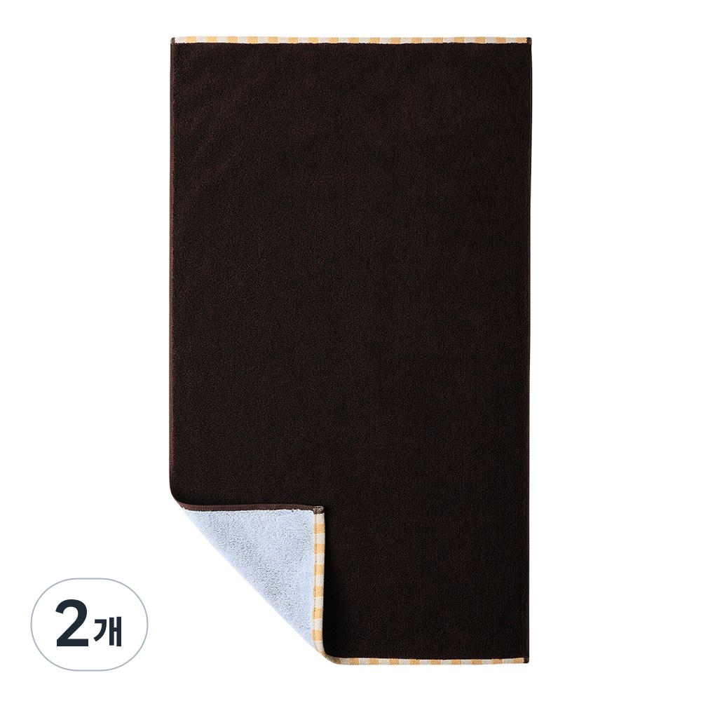 [키리키리리빙] 무형광 스트라이프 양면 수피마 수건 6종, 2개, 민트초콜렛 73,880원