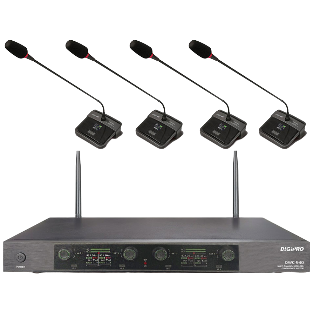 DIGIPRO 디지프로 DWC 940 4CH 무선 4채널 구즈넥 마이크 세트 1,500,000원