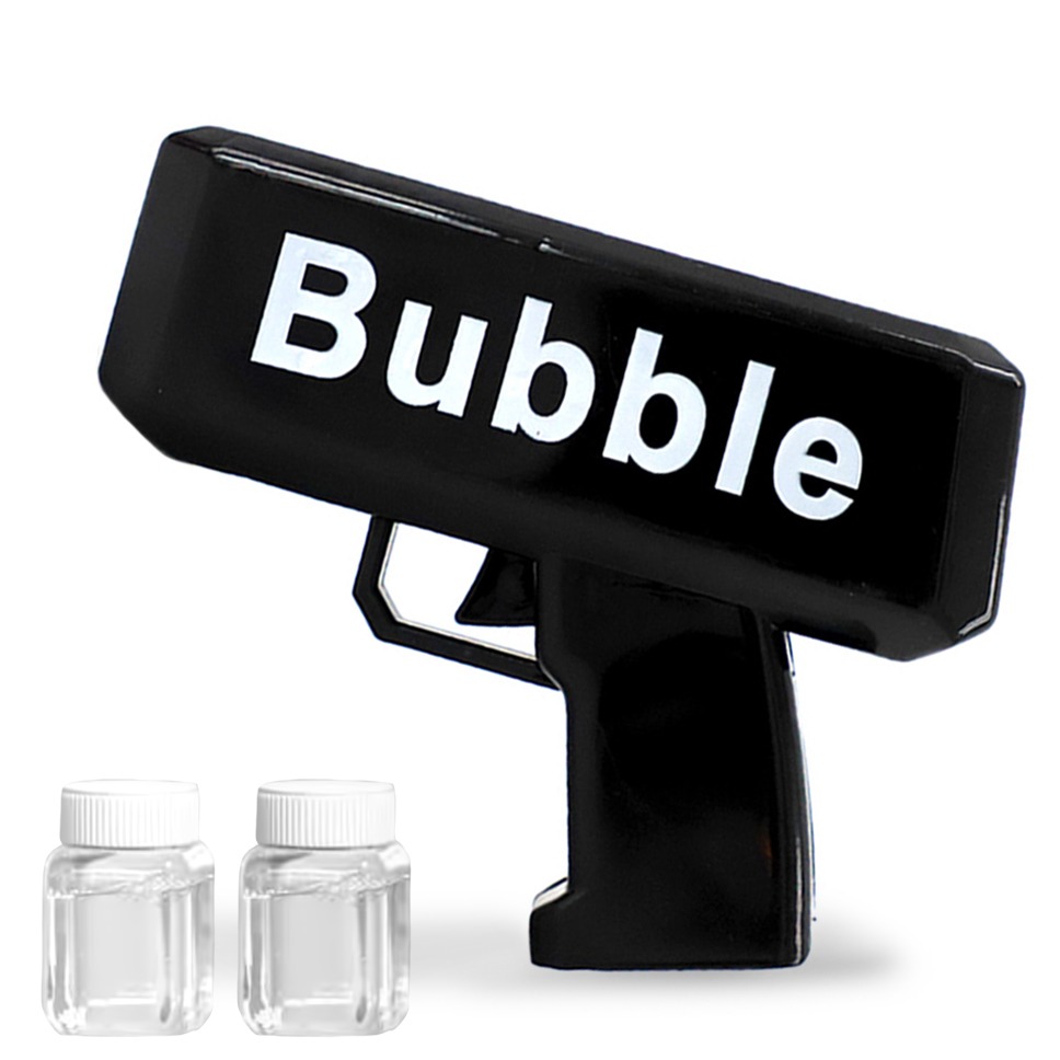 비에이비오 자동 비눗방울 머니건 + 비누방울액 2p 세트, 블랙, 1세트 9,300원