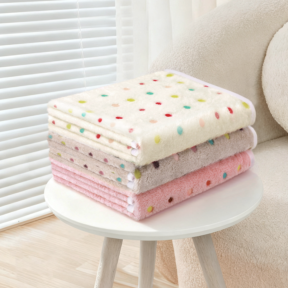 귀여운 애완견용 고양이용 털담요, 3개, 베이지/브라운/핑크 9,600원