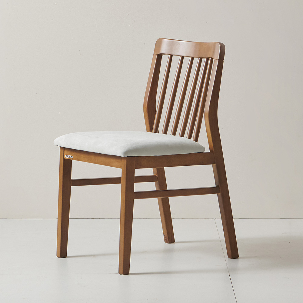 더끌림 루나 고무나무 원목 의자, 브라운, 2개 154,000원