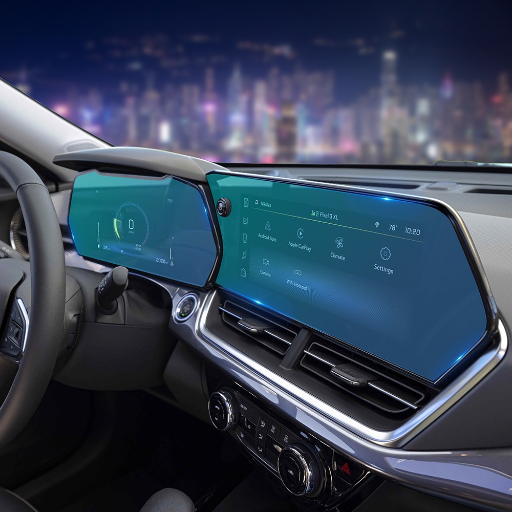 호환 트랙스 크로스오버 용품 튜닝 네비게이션 액정 보호필름 강화유리 실내 인테리어 12,500원