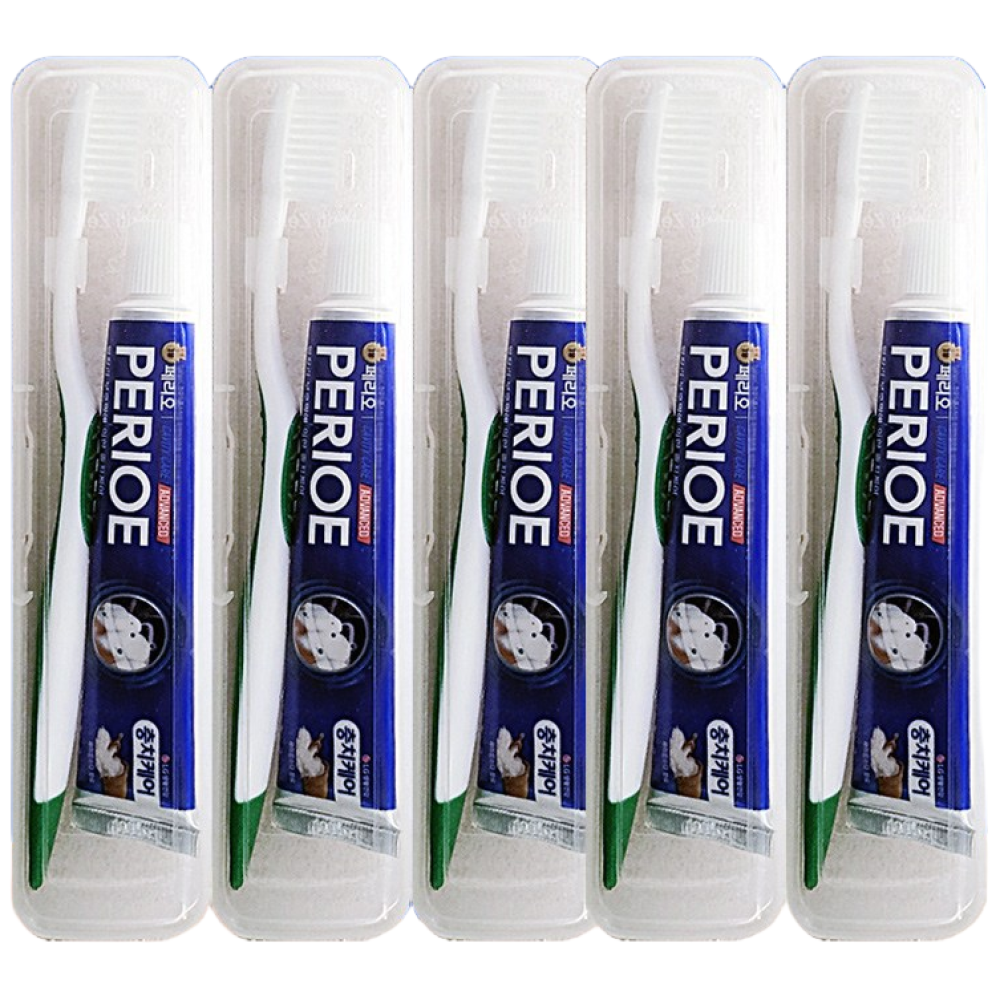 페리오 칫솔치약세트, 5개 9,900원