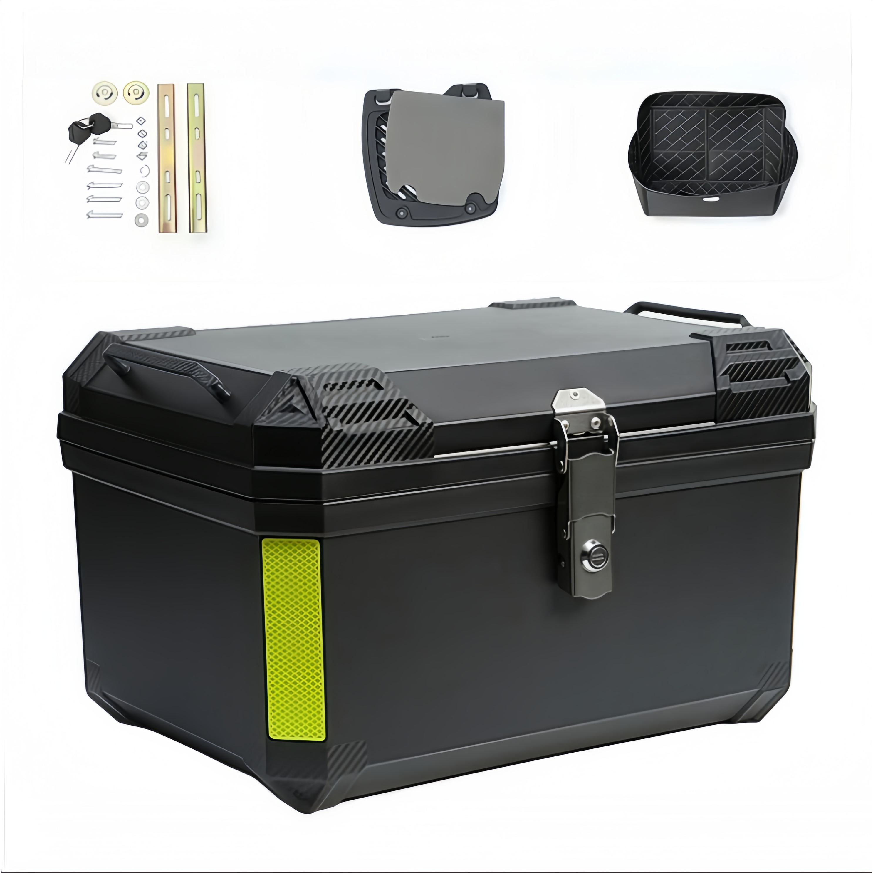 홈해락 탑박스 오토바이 70리터 배달통 스텐 잠금 장치 스쿠터 트렁크 대용량 배달 박스 55,800원