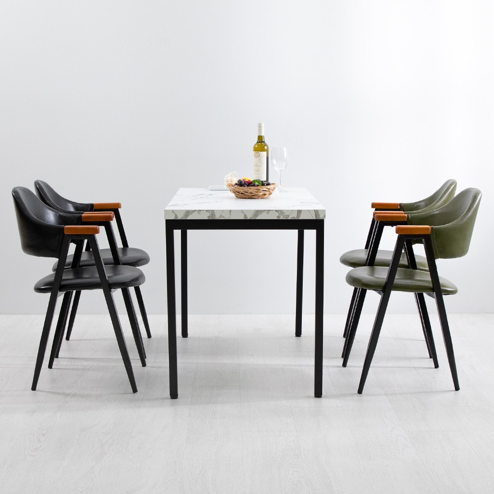 마블S 1200X700 올리브 4인 식탁 테이블 세트 217,500원