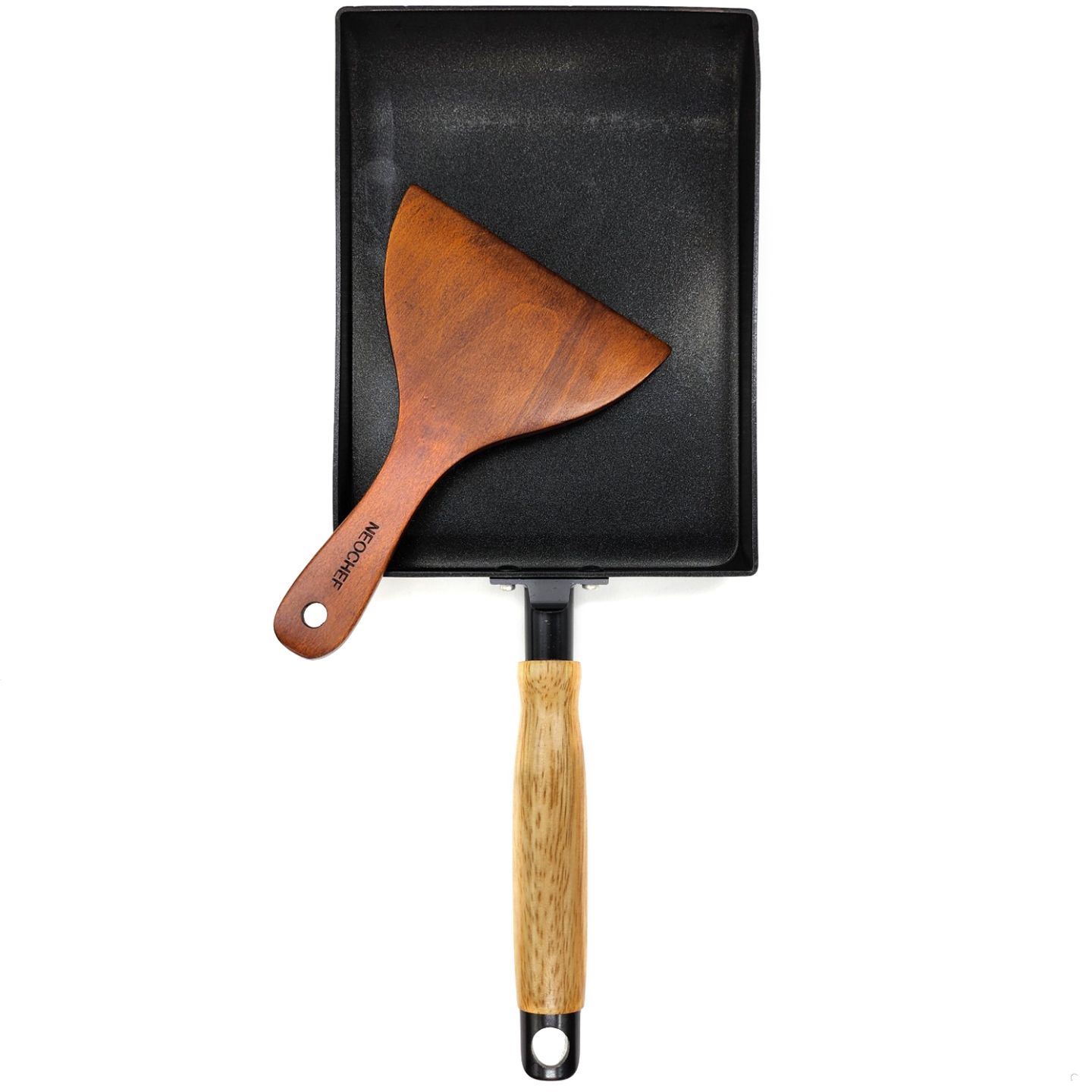네오셰프 인덕션 IH 직사각 계란말이팬 + 옻칠 나무주걱 세트, 24cm, 1세트 24,400원