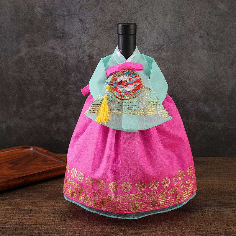 봉봉러브 전통 고급 한복 와인커버 외국인선물 8,000원