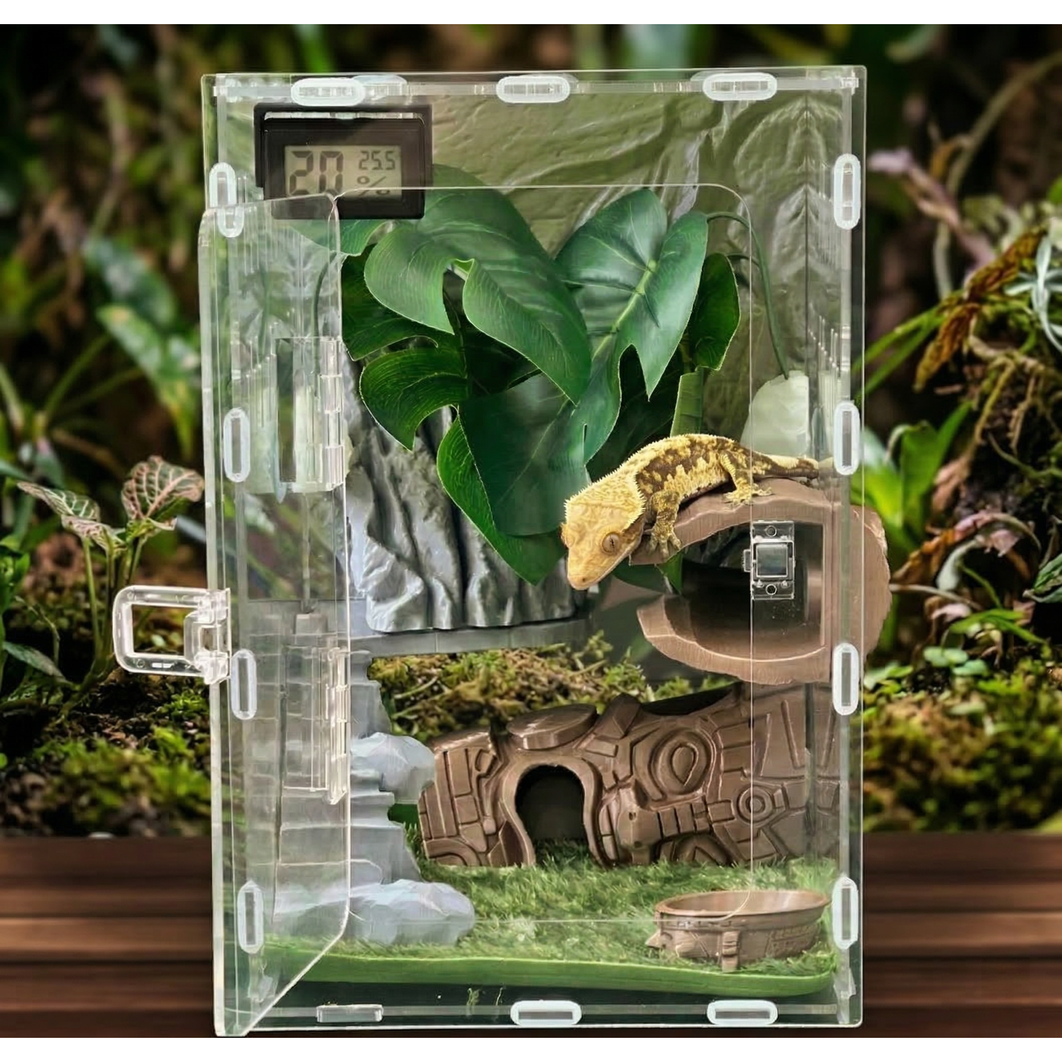 테라돔 도마뱀 사육장 아크릴 세트 게코 크레 은신처 파충류 토템하우스 48,900원