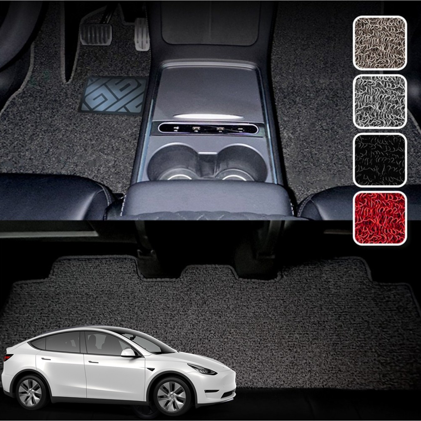 알브이모터스 실리콘발판 확장형 코일매트 테슬라 2025 모델Y 주니퍼 1열2열 세트, 그레이, 1005_1 모델Y 주니퍼 49,000원
