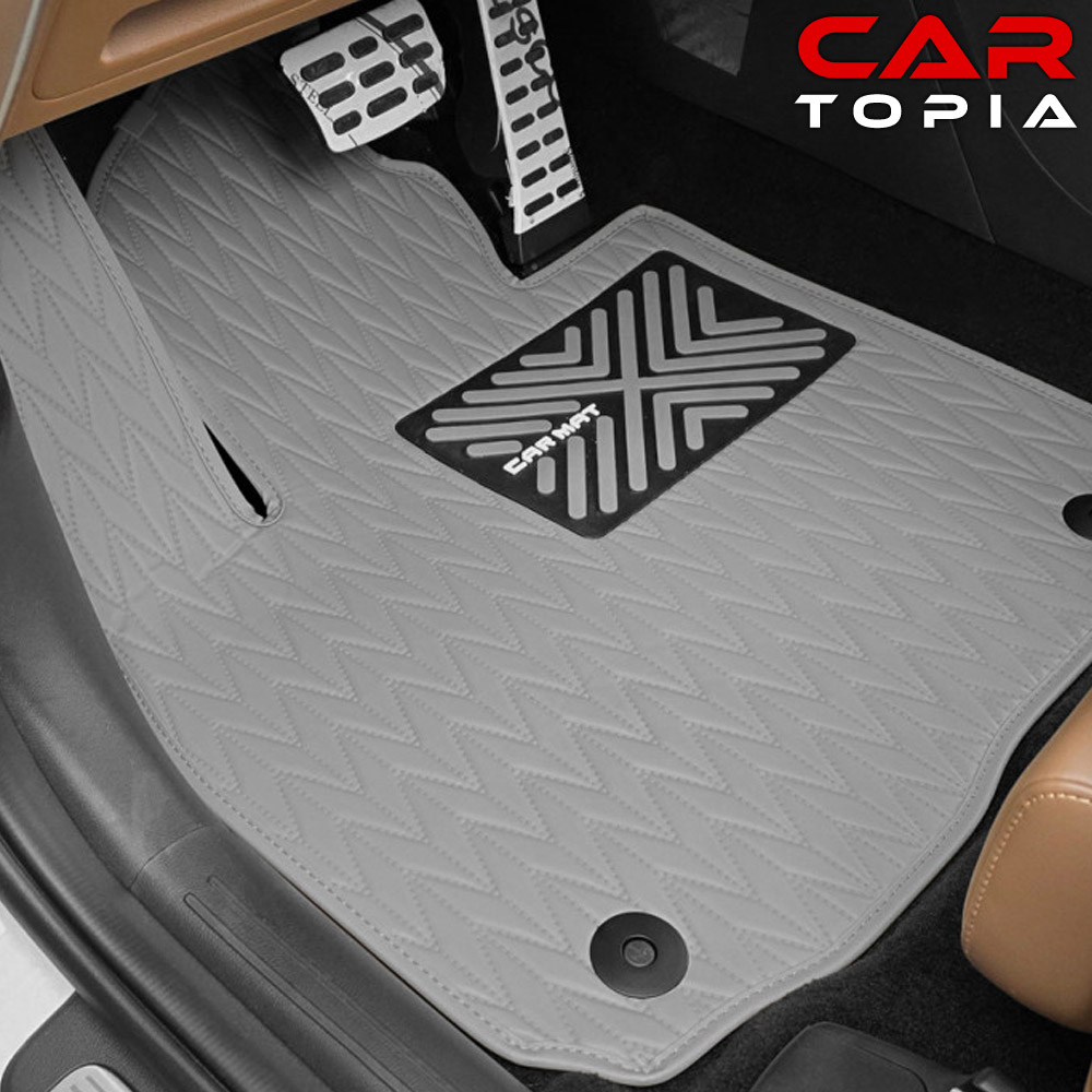 더뉴 레이 페이스리프트 1열+2열 리노 가죽 바닥매트 자동차 프리미엄 카매트 발판 용품, 그레이, 더뉴 레이 49,800원